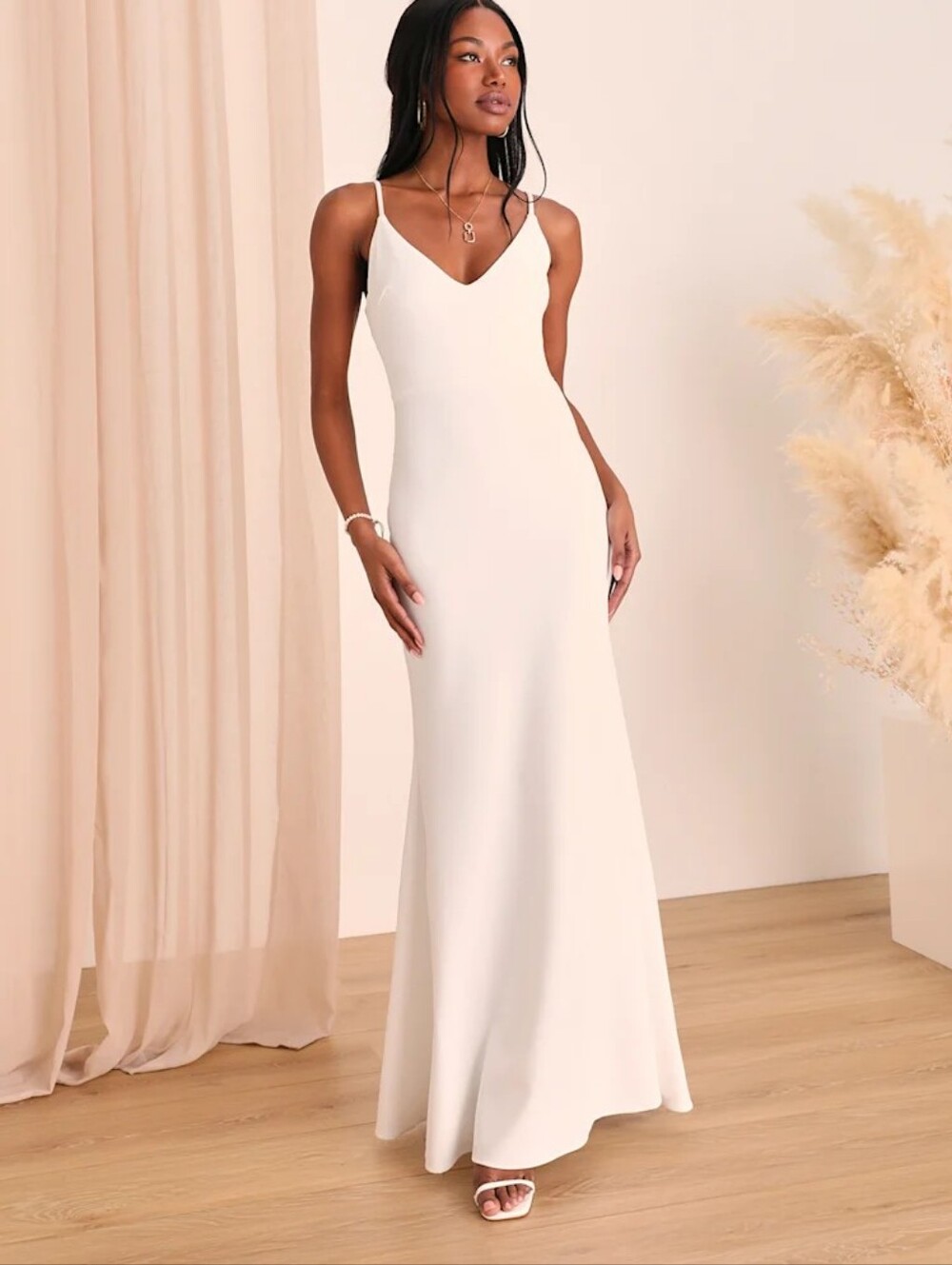 Lulus Infinite Glory White Maxi Dress